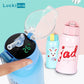 500 ml Cartoon Smart Temperaturanzeige, Thermosbecher Tragbare Pressstroh Stil Wasserflasche, Hält 24 Stunden warm und kalt für Babys