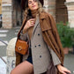Zweireiher Business Blazer-Mantel für Damen,  Mode für Herbst / Frühling, Mantel für Bürodamen