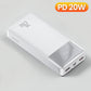 Baseus Power Bank 20000 mAh Tragbares Ladegerät Powerbank 10000 mAh, Externer Akku PD 20 W Schnellladung für iPhone, Xiaomi ...