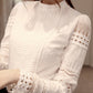 Casual Damen langarm Chiffon-Bluse