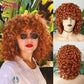 Afro Kinky Curly Synthetische Perücke Lila Perücke Curly Perruque Bob Synthétique, Kurze Perücken Für Schwarze Frauen, 3/4 Halbperücke Hitzebeständig