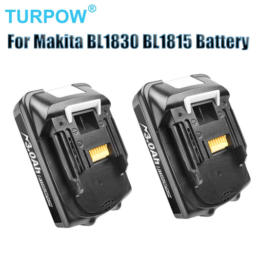 18V 3000mAh für Makita BL1815 Elektrowerkzeuge Ersatzakku für Makita BL1815, BL1840, LXT400, 194204-5, 194205-3, 194309-1, L50