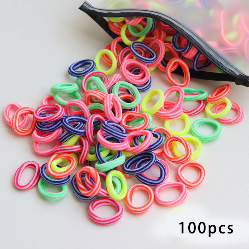 50/100pcs Kinder elastische Haarbänder, Baby Haar Zubehör
