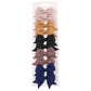 10Pcs/Set neue solide Band Bowknot Haarspangen für Baby Mädchen, handgemachte niedliche HaarnadelsBögen