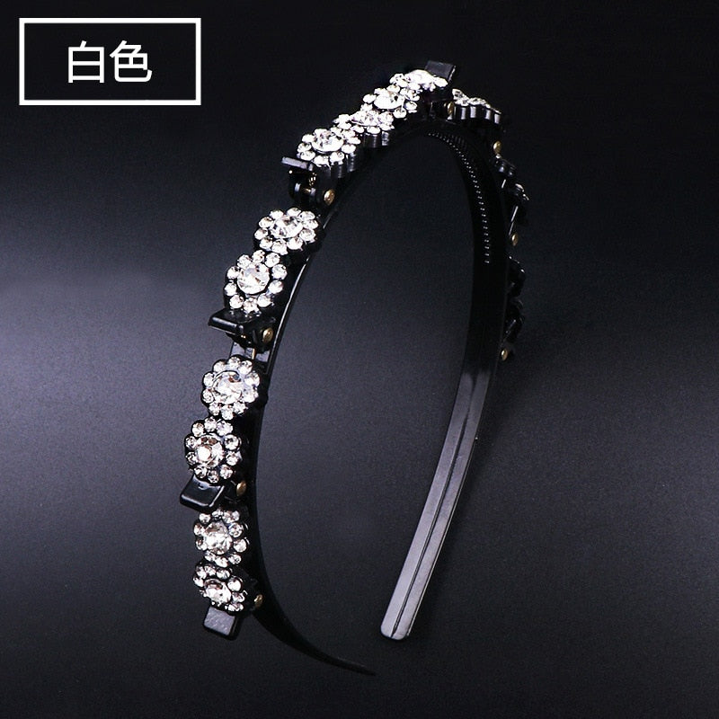 Mode Perle Nicht-Slip Strass elastische Haarbänder, Haarzubehör, Kopfschmuck