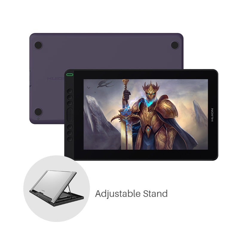 Huion Kamvas 13 Grafiktablett Monitor AG, Glasstift Display Zeichenmonitor 8192, Batterieloser Stylus für Android Windows MacOS