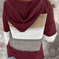 Damen Fitshinling Bohemian Kapuzenpullover, Gestreift Hoodie Entspannt Sweatshirt mit Kapuze