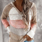 Damen Fitshinling Bohemian Kapuzenpullover, Gestreift Hoodie Entspannt Sweatshirt mit Kapuze