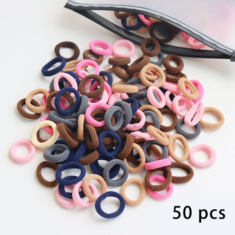 50/100pcs Kinder elastische Haarbänder, Baby Haar Zubehör
