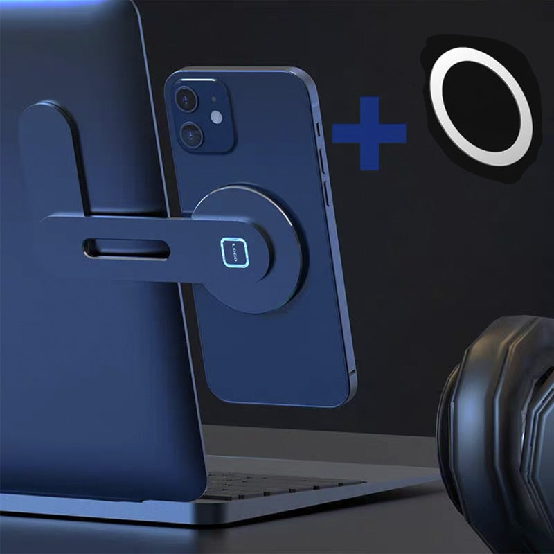 Magnetische Laptop-Handyhalterung, Handy Stände für MacBook, Laptop