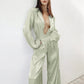Frühling / Sommer Vintage 2-teiliges Top und Hohe Set, Weiblich Elegante Anzüge