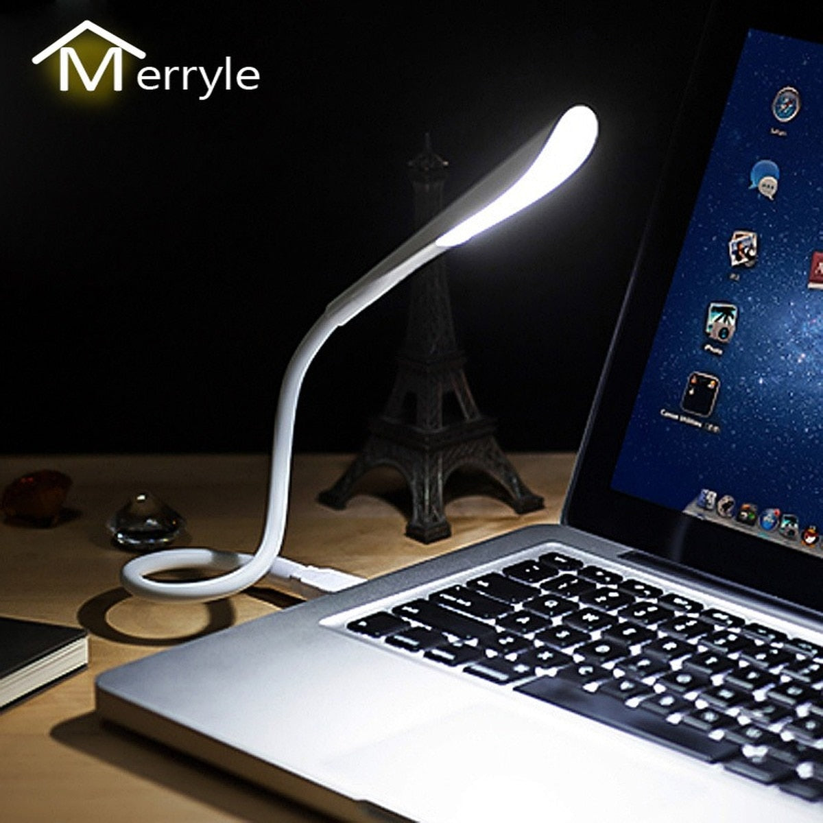 Tragbare Mini-Laptops, USB-LED-Licht, Berührungssensor, dimmbare Tisch-Schreibtischlampe für Powerbank, Camping, PC, Laptops, Buch-Nachtbeleuchtung