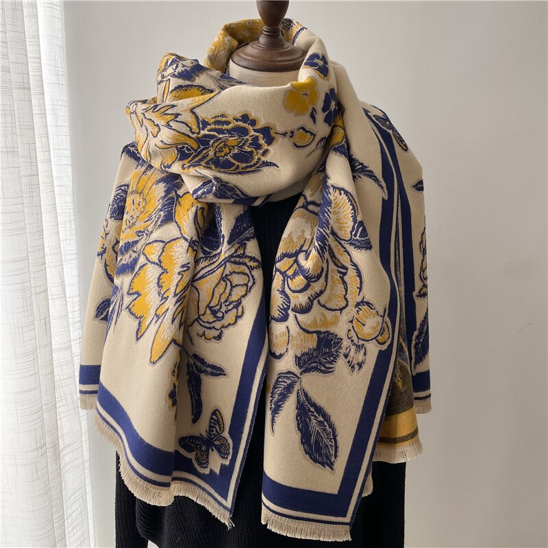 Damen  Winter Kaschmirschal Design, Warme Pashmina Decke