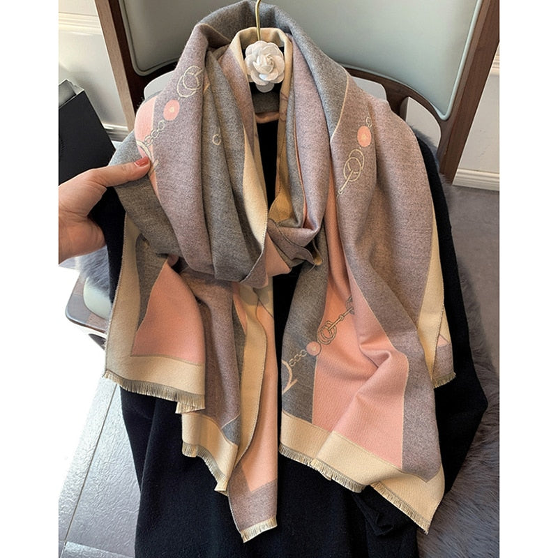 Damen  Winter Kaschmirschal Design, Warme Pashmina Decke