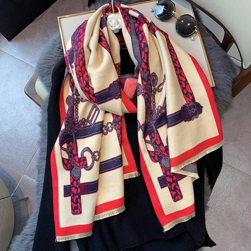 Damen  Winter Kaschmirschal Design, Warme Pashmina Decke
