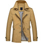 Herren Business Jacke, Lange Baumwolle Windjacke
