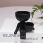 Personalisierter Keramik-Blumentopf, Handgefertigte Handwerkvase für Heimdekoration