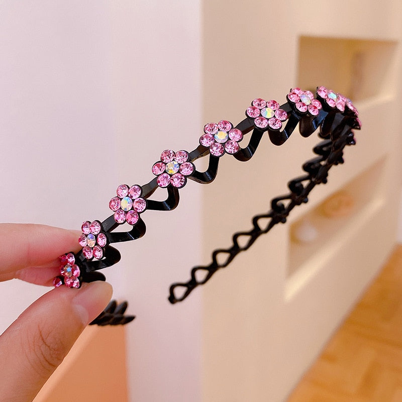 Mode Perle Nicht-Slip Strass elastische Haarbänder, Haarzubehör, Kopfschmuck