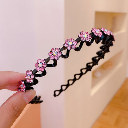 Mode Perle Nicht-Slip Strass elastische Haarbänder, Haarzubehör, Kopfschmuck