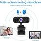 Webcam 4K 1080p Full HD für PC Computer Laptop USB Webcamera mit Mikrofon für Live Videoanrufe Konferenzarbeit
