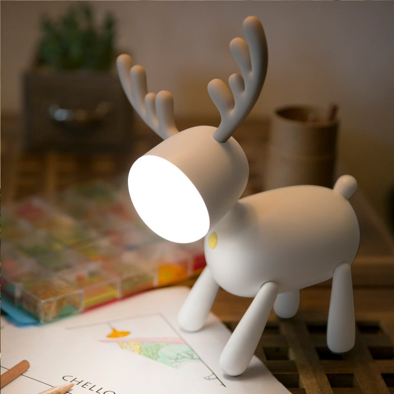 2022 Pup Led Nachtlampe für Kinder 1200mAh wiederaufladbare ELK Nachtlichter Passen Sie die Helligkeit der Tischlampe für Zuhause im Schlafzimmer an