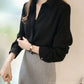 Frauen Pullover Blusen 2023,  Langarm Lose Bluse