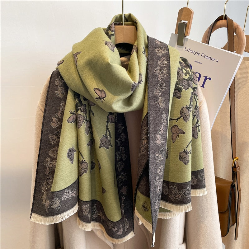 Damen  Winter Kaschmirschal Design, Warme Pashmina Decke