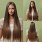 EASIHAIR Gerade Blonde Spitze Front Synthetische Perücken mit Baby Haar, Lange Frauen Spitze Perücken   Hitzebeständig