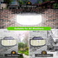 252 Leds Solar Wandleuchte Human Sensing Licht im Freien Straße Garten Lampe für Veranda Hinterhof Korridor Garten Hof