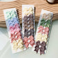 10Pcs/Set neue solide Band Bowknot Haarspangen für Baby Mädchen, handgemachte niedliche HaarnadelsBögen