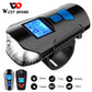 Fahrradlicht, USB wiederaufladbar, Fahrrad-Kilometerzähler, Frontlicht, Taschenlampe mit Computer, LCD-Tachometer, Radfahren, Kopf, Laterne, Horn