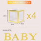 Staraise Transparent Letter A-Z Box Custom Baby Name Balloon Box Girl Boy Baby Shower Decorations Baby 1st Birthday Party Decor