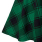 Schwarz karierter Damen-Gothic-Rock, plissiert, kariert, für Sommer,Frühling und Herbst, Mini-Rock Clubwear