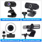 Webcam 4K 1080p Full HD für PC Computer Laptop USB Webcamera mit Mikrofon für Live Videoanrufe Konferenzarbeit
