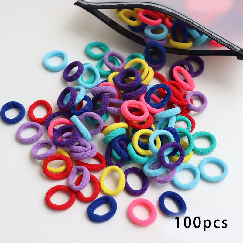 50/100pcs Kinder elastische Haarbänder, Baby Haar Zubehör