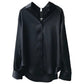 Herbst Seidenhemd Vintage Bluse für Damen, Lange Ärmel Weibliche Lose Hemden