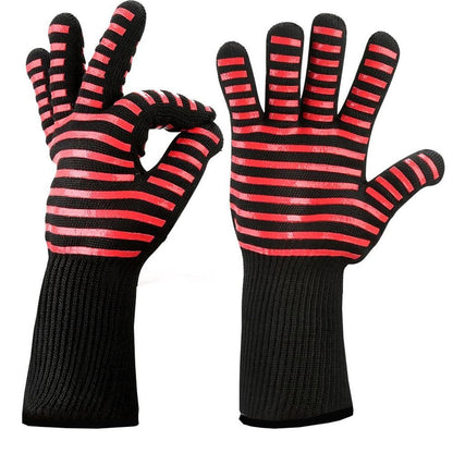 2 Stück Küche Hitzebeständige Handschuhe, Ofenhandschuhe Silikonhandschuhe
