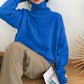 Kaschmir eleganter Rollkragen Damen Pullover weich gestrickt