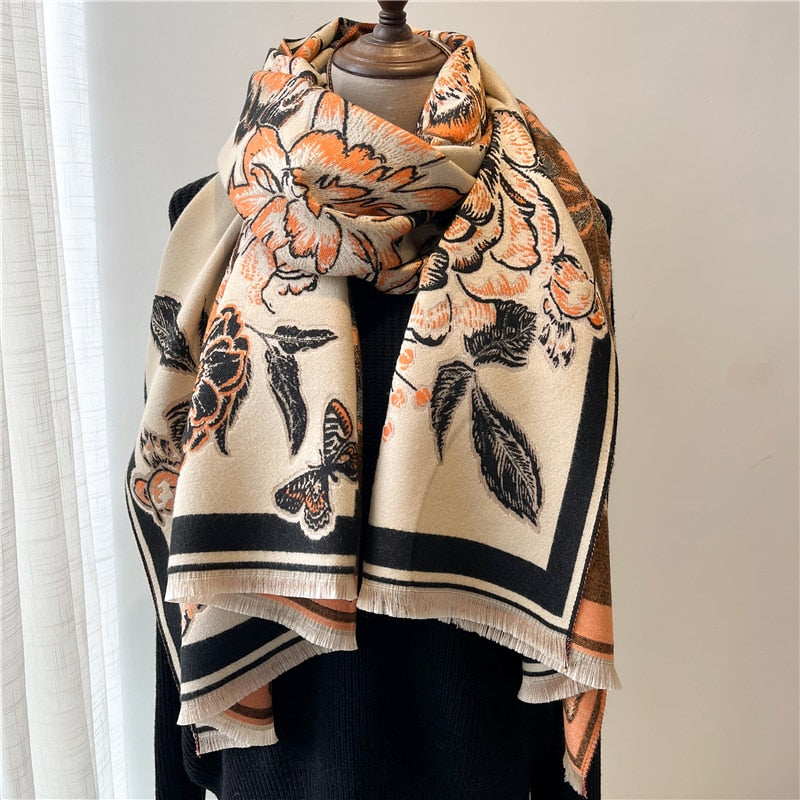 Damen  Winter Kaschmirschal Design, Warme Pashmina Decke