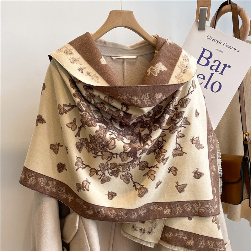 Damen  Winter Kaschmirschal Design, Warme Pashmina Decke
