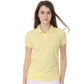 Mehrfarbiges Kurzarm Damen-POLO-Hemd, Sommeroberteile,  elastischer Hemdkragen, 100 % Baumwolle