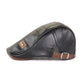 Herren Top Level Leder Newsboy Cap, Winter Herbst Warme Schiebermützen, Vintage Man Boinas Gatsby Hüte