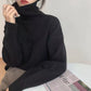 Kaschmir eleganter Rollkragen Damen Pullover weich gestrickt