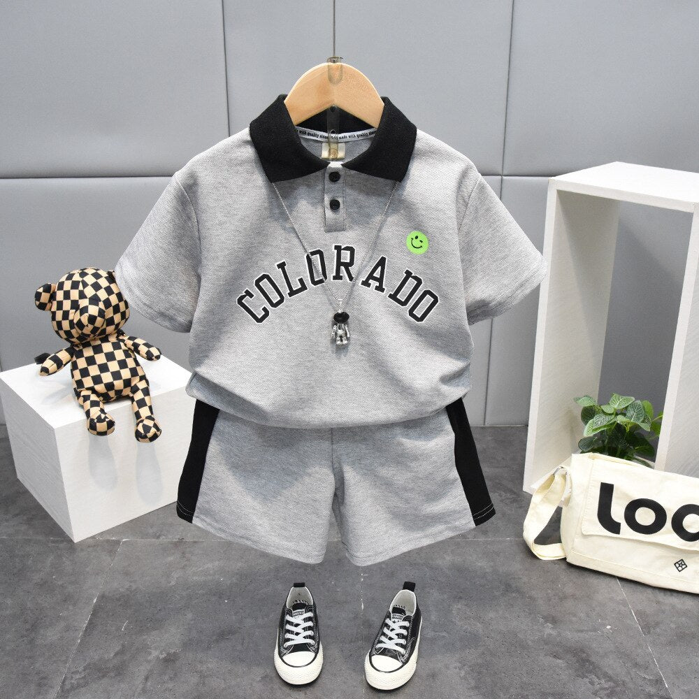 Sommer-niedliche Kind-Baby-Polo-Hemden/ Jungen-Kleidungs-Anzüge