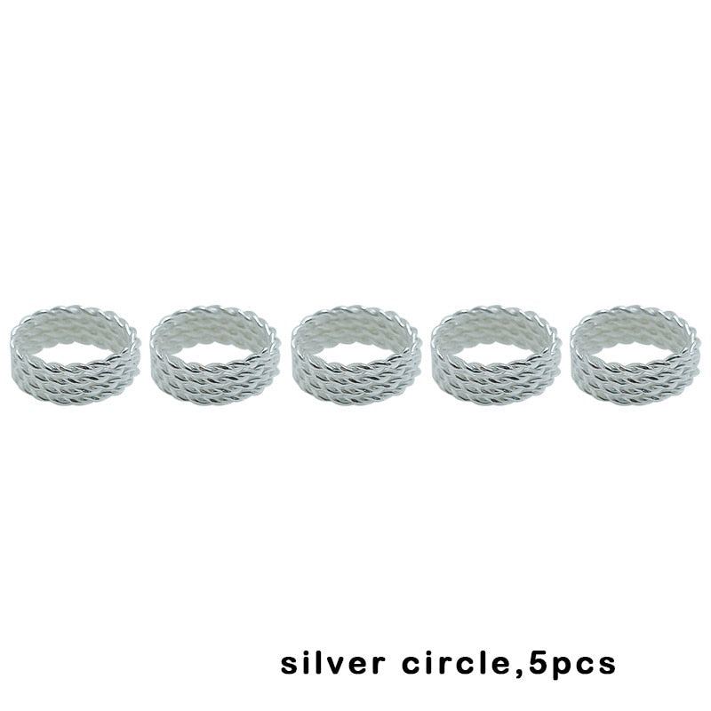50Pcs/lot Mix Color Charms Hair Braid Dread Dreadlock Beads Clips Cuffs Rings Jewelry Dreadlock Clasps Accessories Hair Rings