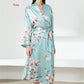Sexy Damen Satin Kimono Kleid, Robe Anzug Nachtwäsche