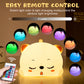 Katze LED Nachtlicht Berührungssensor Fernbedienung Bunte Silikon USB Wiederaufladbare Schlafzimmer Nachttischlampe für Kinder Baby Geschenk