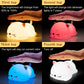 Katze LED Nachtlicht Berührungssensor Fernbedienung Bunte Silikon USB Wiederaufladbare Schlafzimmer Nachttischlampe für Kinder Baby Geschenk