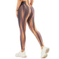 Nahtlose Damen Fitness Leggings, Hohe Taille Atmungsaktive enge Yoga Sporthose