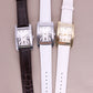 Klassische Frauen & Männer Luxus Armbanduhr aus Leder